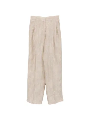 Max Mara センタープレス ワイドパンツ | ニュートラル | FARFETCH JP