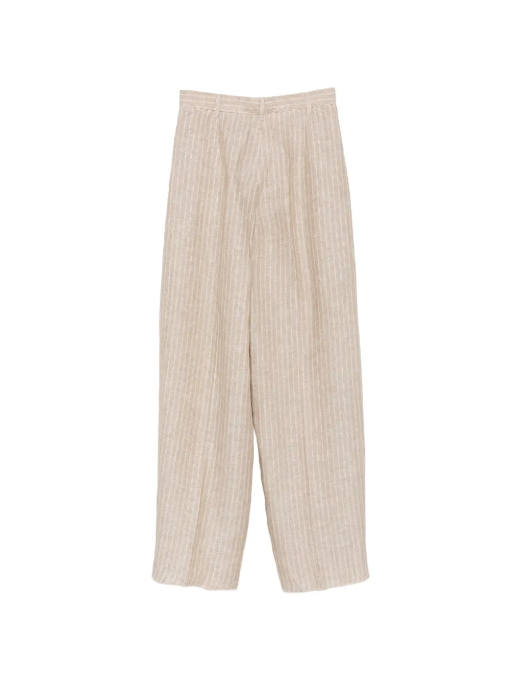 Max Mara Fonte broek met krijtstreep Beige