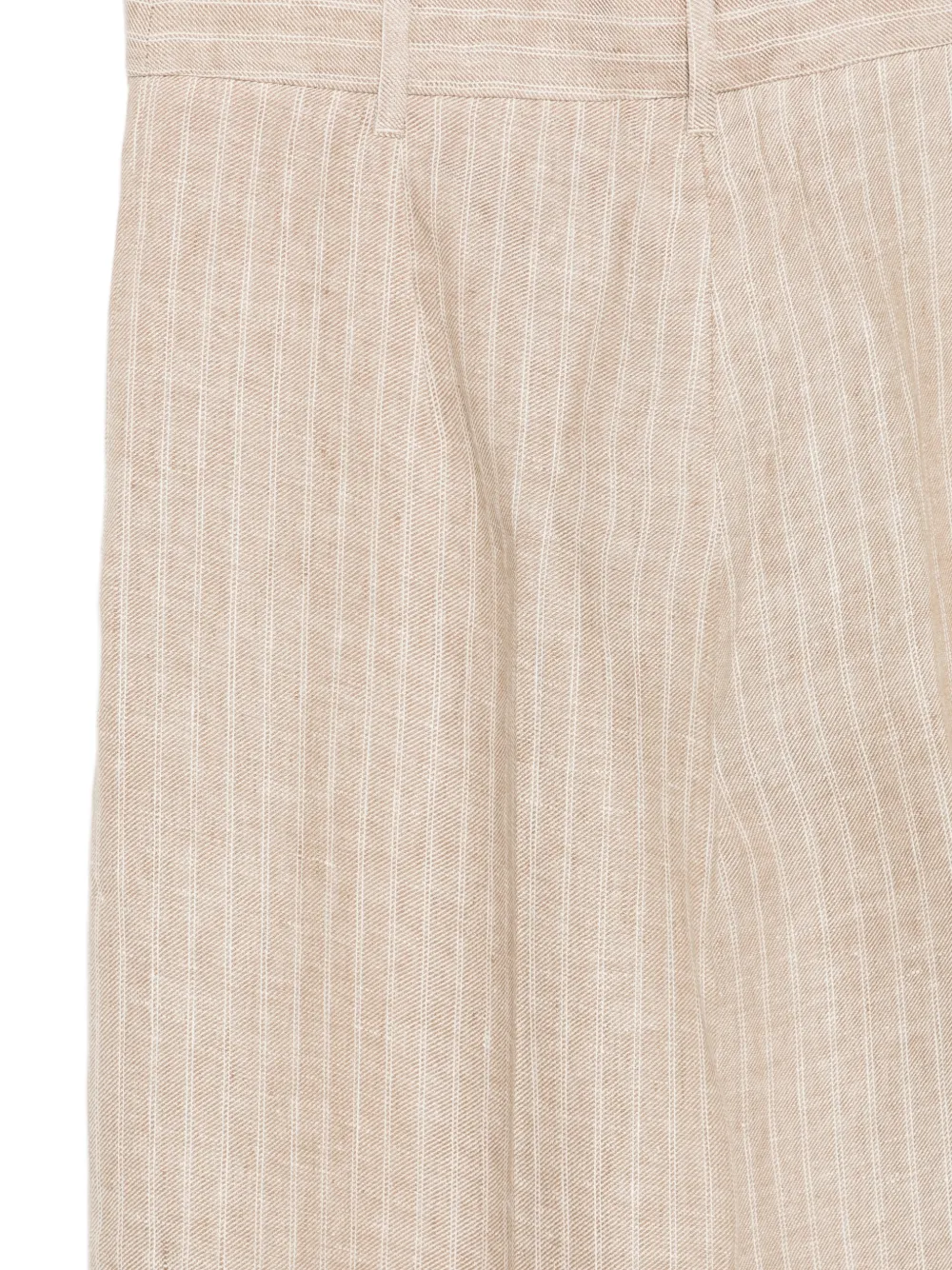 Max Mara Fonte broek met krijtstreep Beige