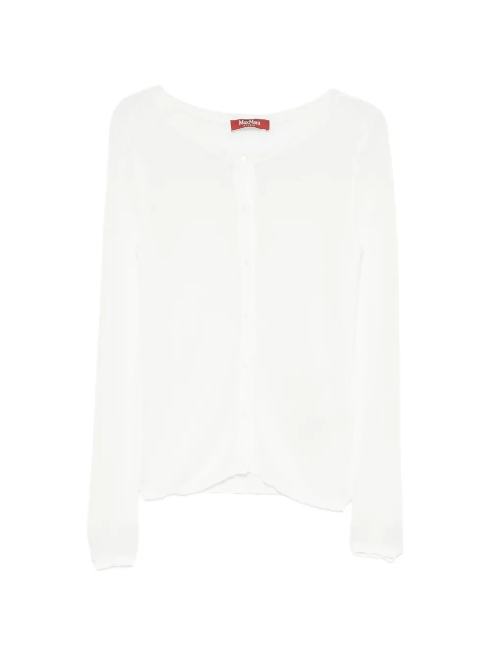 Max Mara Negozi button-up cardigan - Bianco