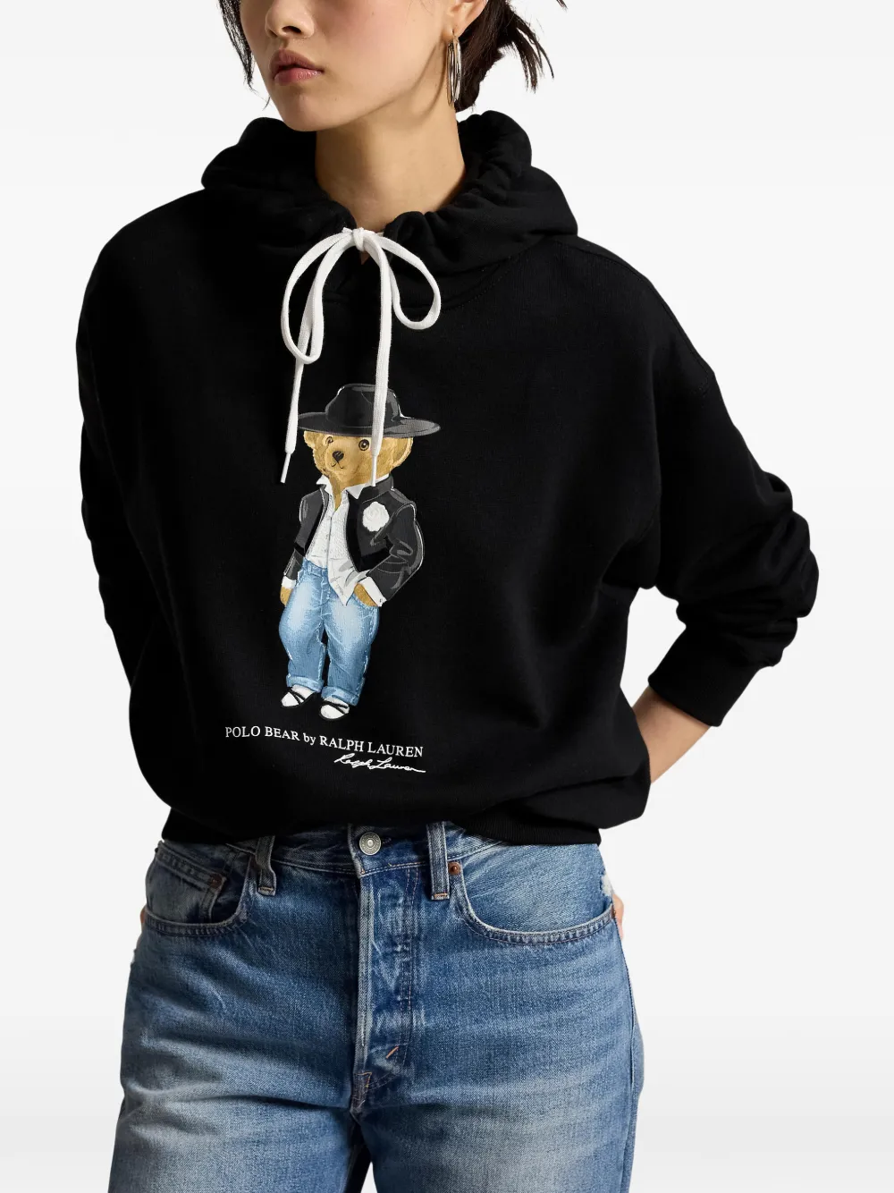Polo Ralph Lauren Holiday Polo Bear fleece sweater Zwart