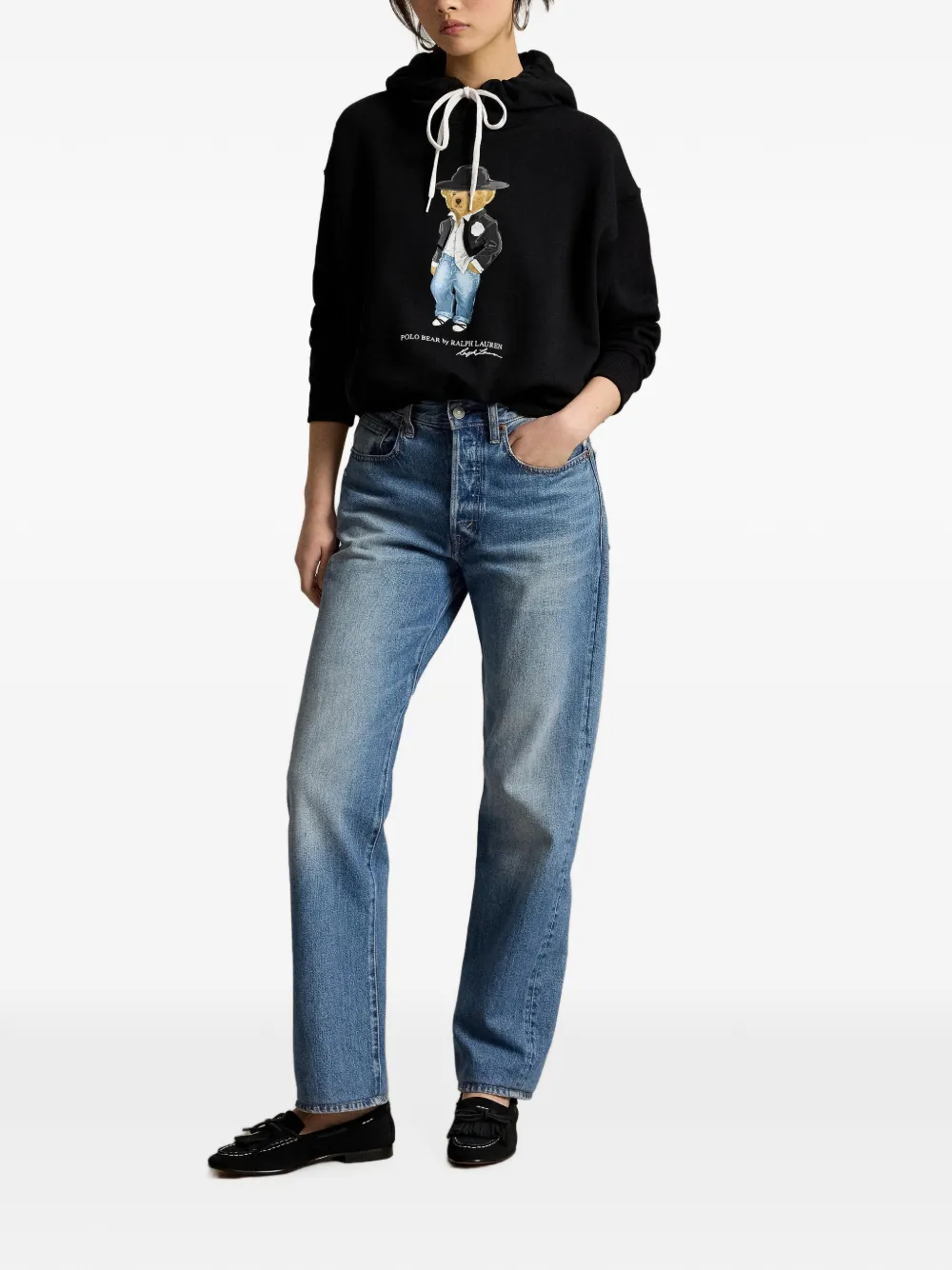 Polo Ralph Lauren Holiday Polo Bear fleece sweater Zwart