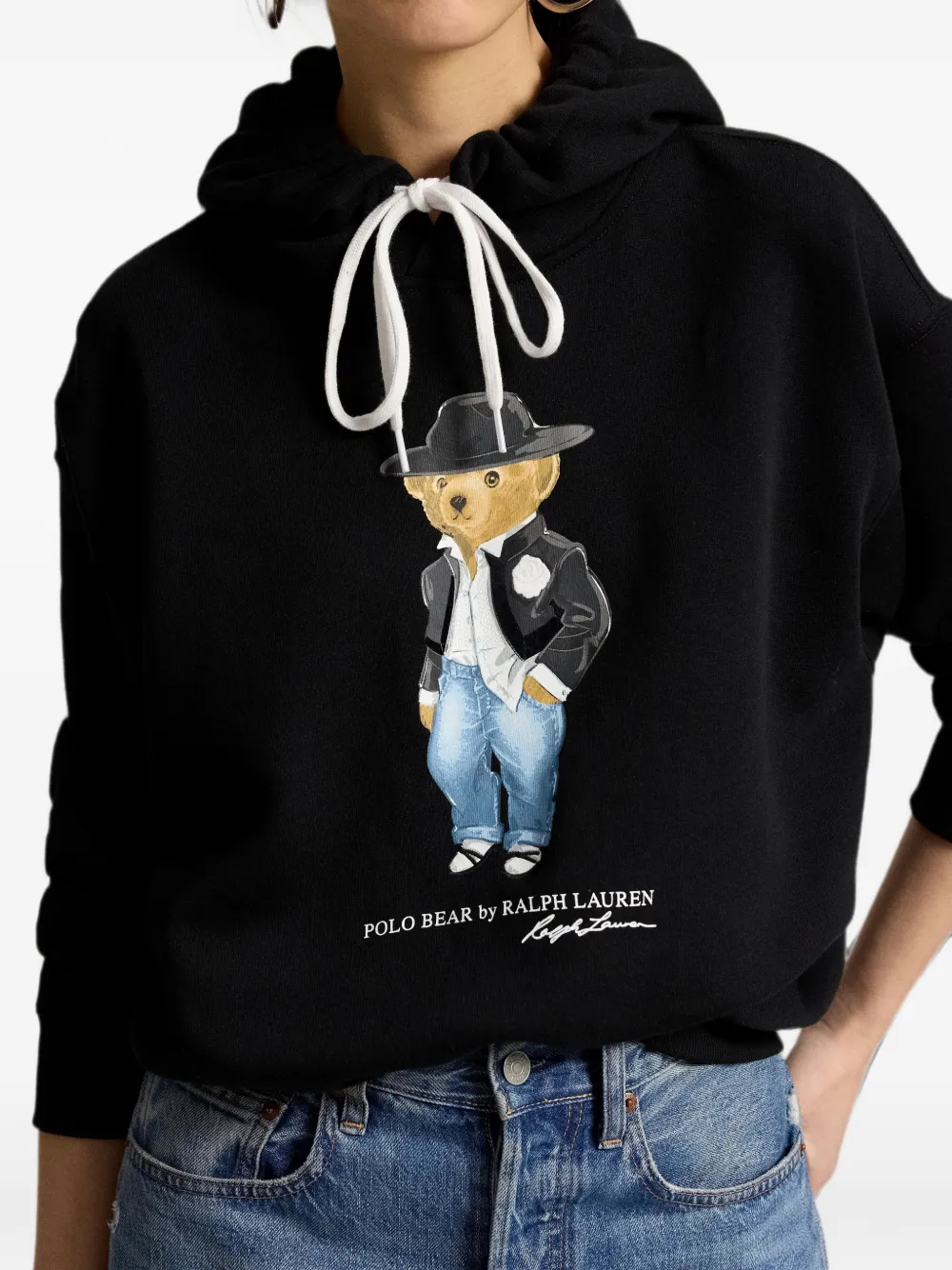 Polo Ralph Lauren Holiday Polo Bear fleece sweater Zwart