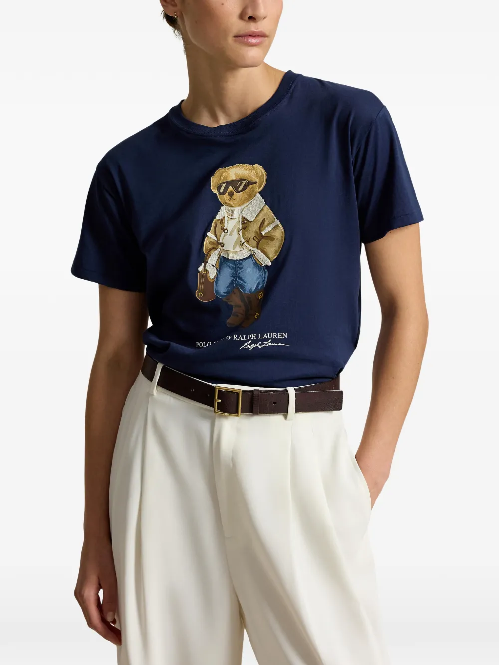 Polo Ralph Lauren Polo Bear katoenen jersey T-shirt Blauw