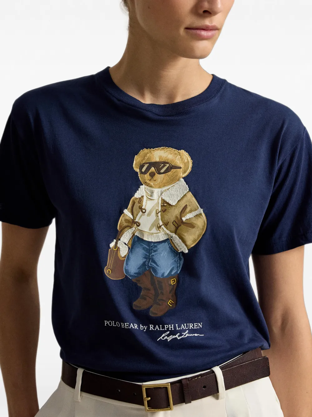 Polo Ralph Lauren Polo Bear katoenen jersey T-shirt Blauw