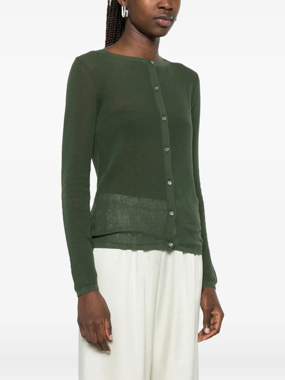 Max Mara Negozi button-up vest Groen