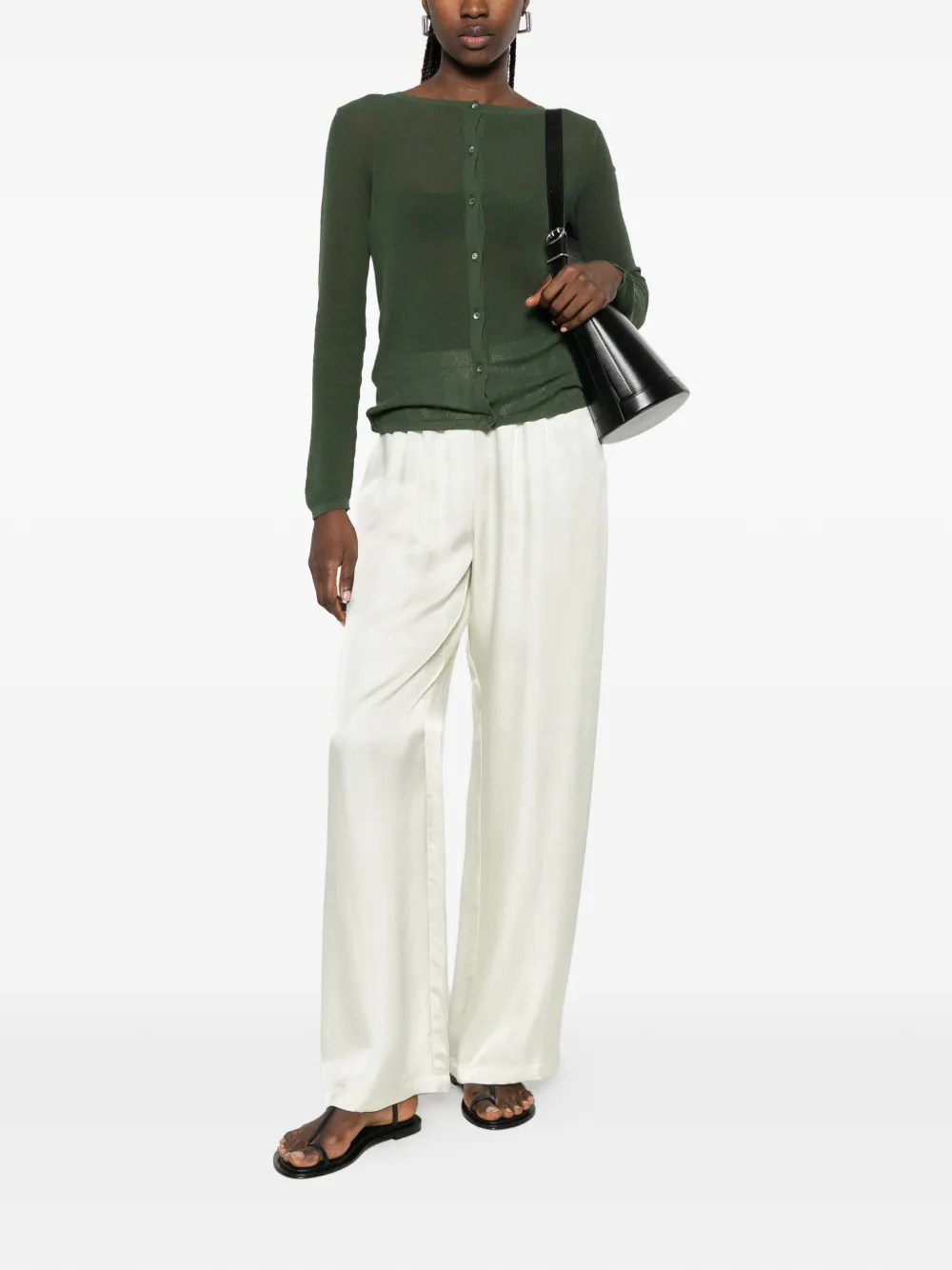 Max Mara Negozi button-up vest Groen
