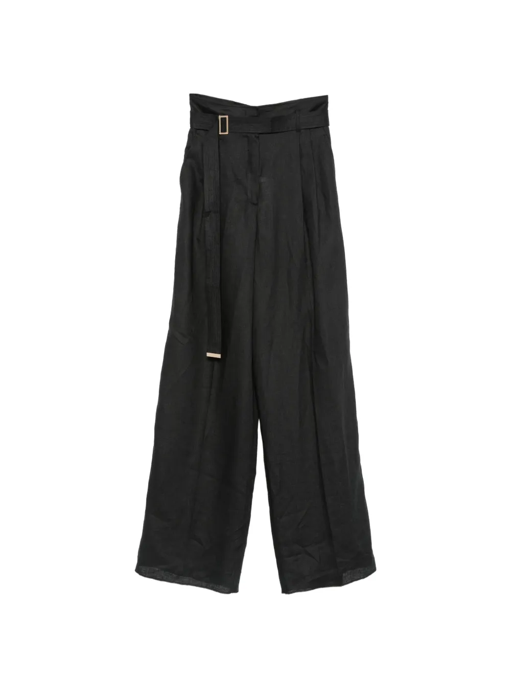 Max Mara Materia belted palazzo pants - Nero