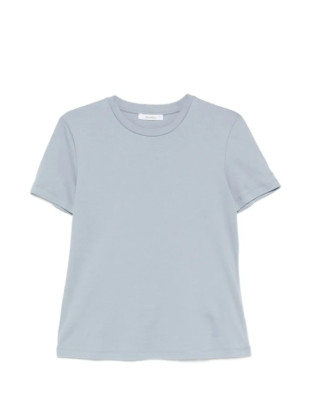 Max Mara Madia logo-embroidered T-shirt - Blu
