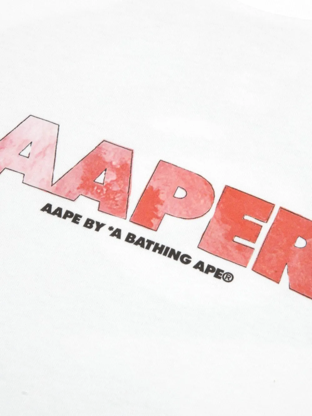 AAPE BY *A BATHING APE Aaper T-shirt met grafische print Wit