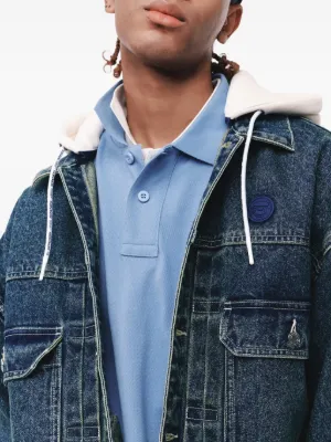 Moonface logo-patch polo shirt 5