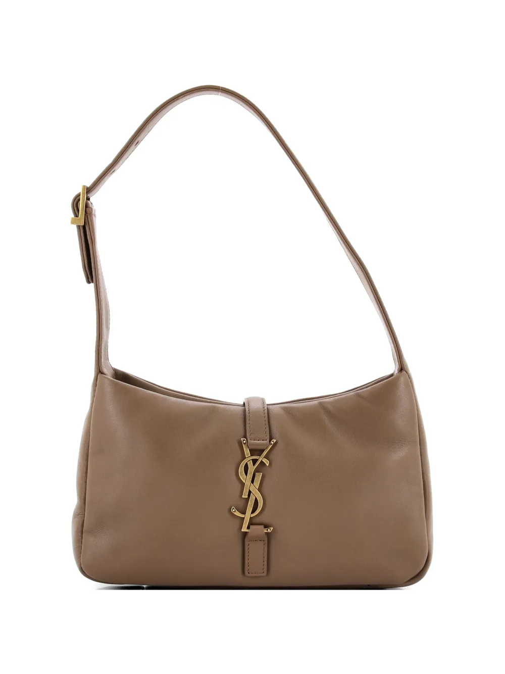 Saint Laurent Pre-Owned Le 5 a 7 Leather Small hobo bag - Marrone