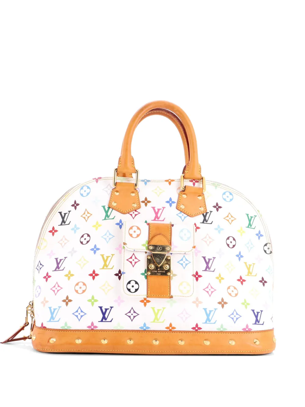 Louis Vuitton Pre-Owned Alma Handbag Monogram Multicolor GM satchel - Bianco