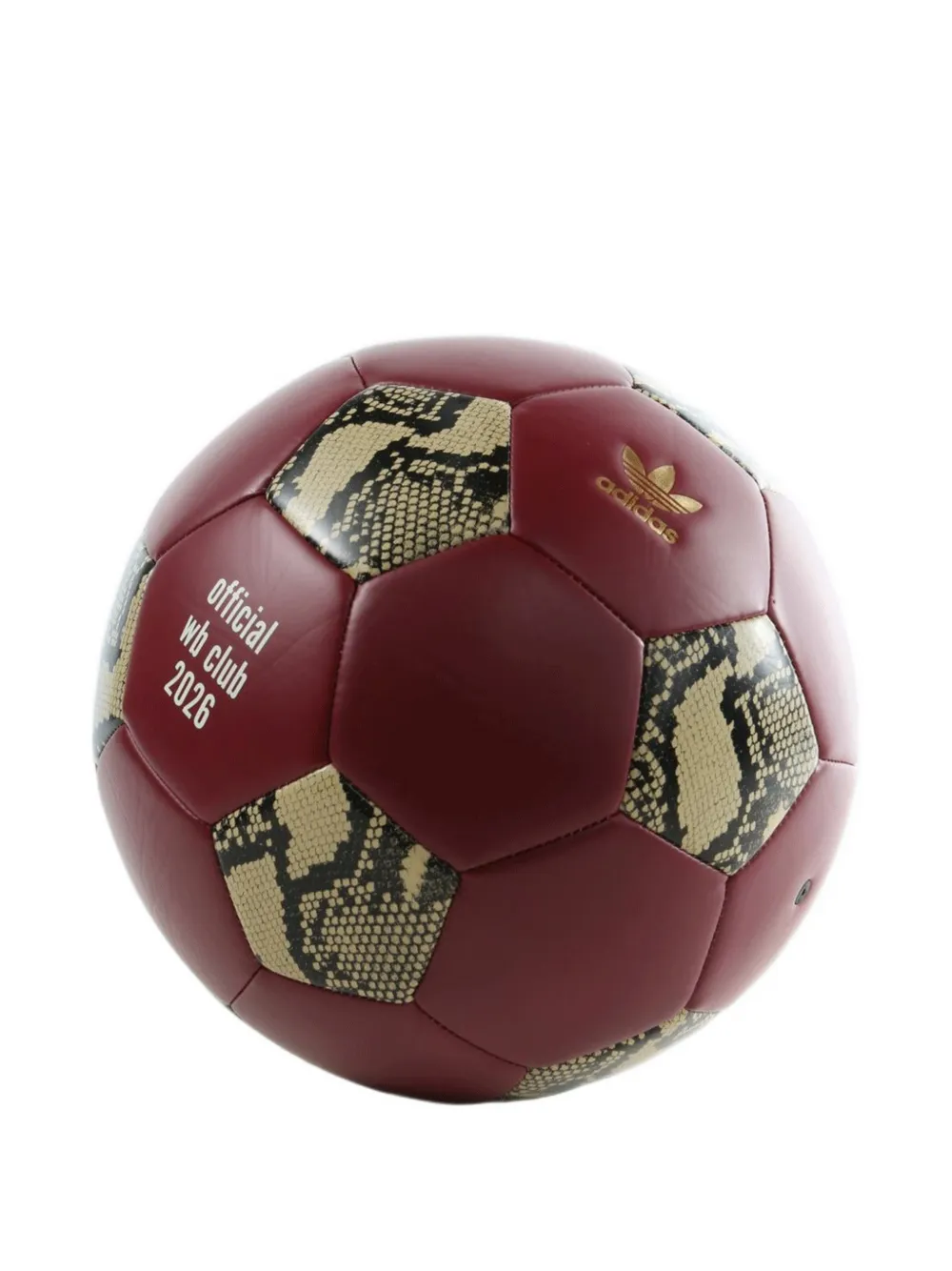 adidas x Wales Bonner snakeskin-print panelled football - Rot