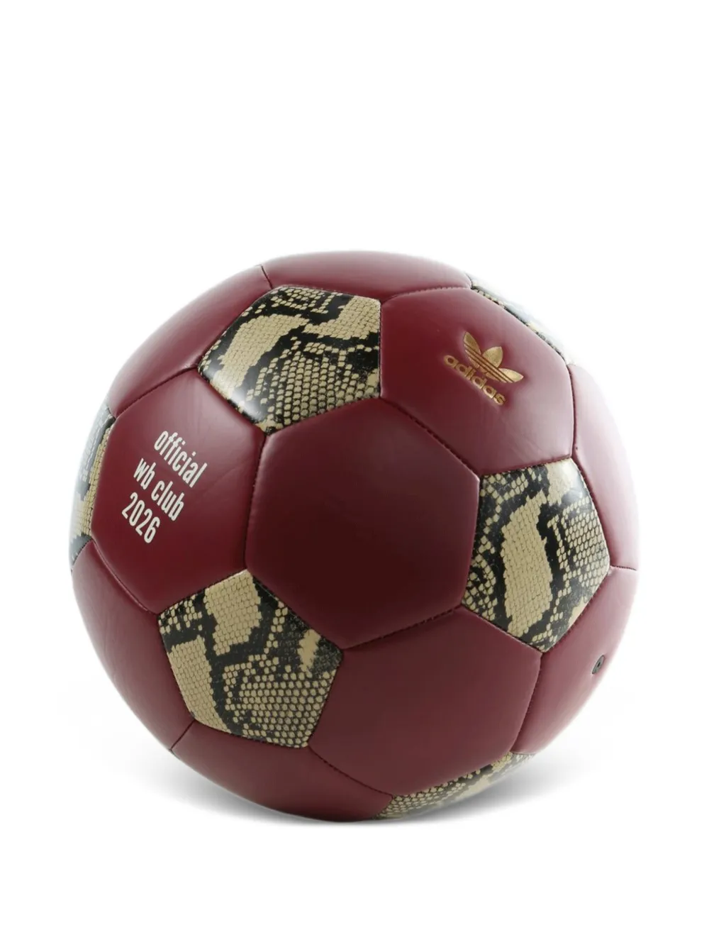 adidas x Wales Bonner snakeskin-print panelled football - Rot