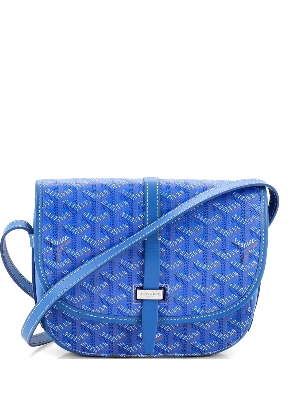 Goyard Pre-Owned Belvedere II Messenger Bag Coated Canvas PM crossbody bag - Blu