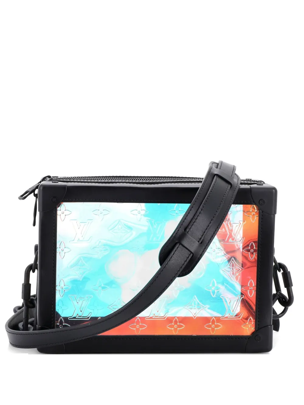 Louis Vuitton Pre-Owned Soft Trunk Bag Limited Edition Dark Monogram Prism PVC crossbody bag - Nero