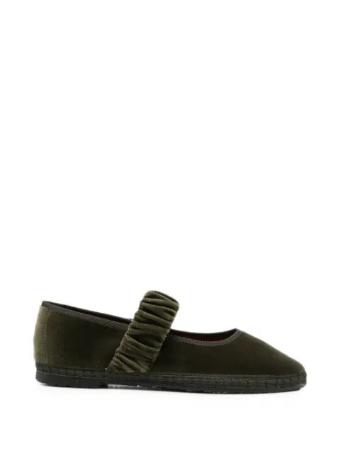FLABELUS Mafalda velvet ballet flats