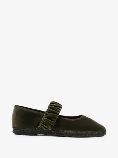 FLABELUS Mafalda velvet ballet flats