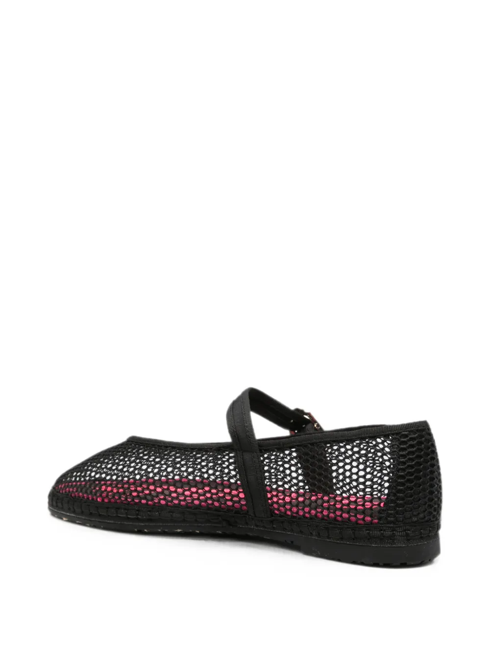 FLABELUS Isabella ballerina's met mesh Zwart