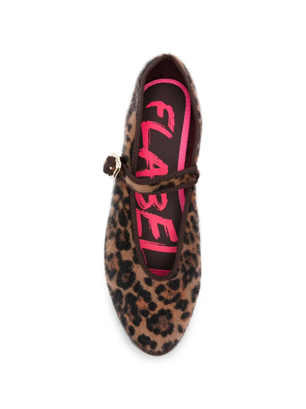 FLABELUS Pierre leopard-print ballet flats Bruin