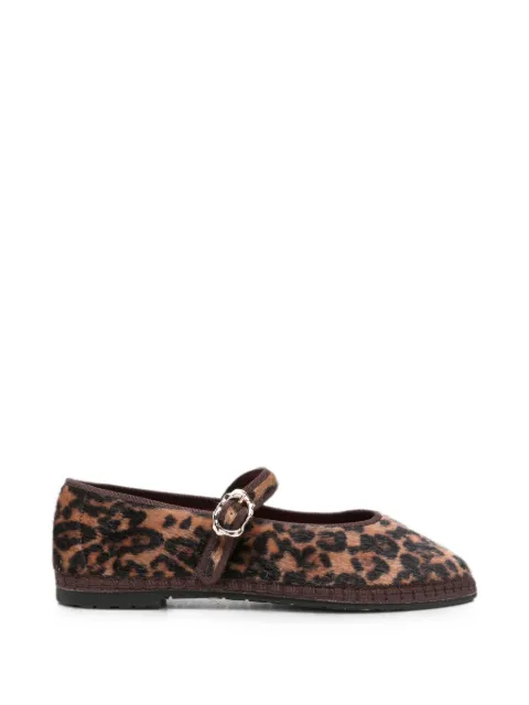 FLABELUS Pierre leopard-print ballet flats