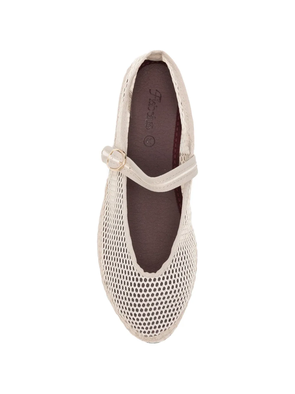 FLABELUS Isabella ballerina's met mesh Beige