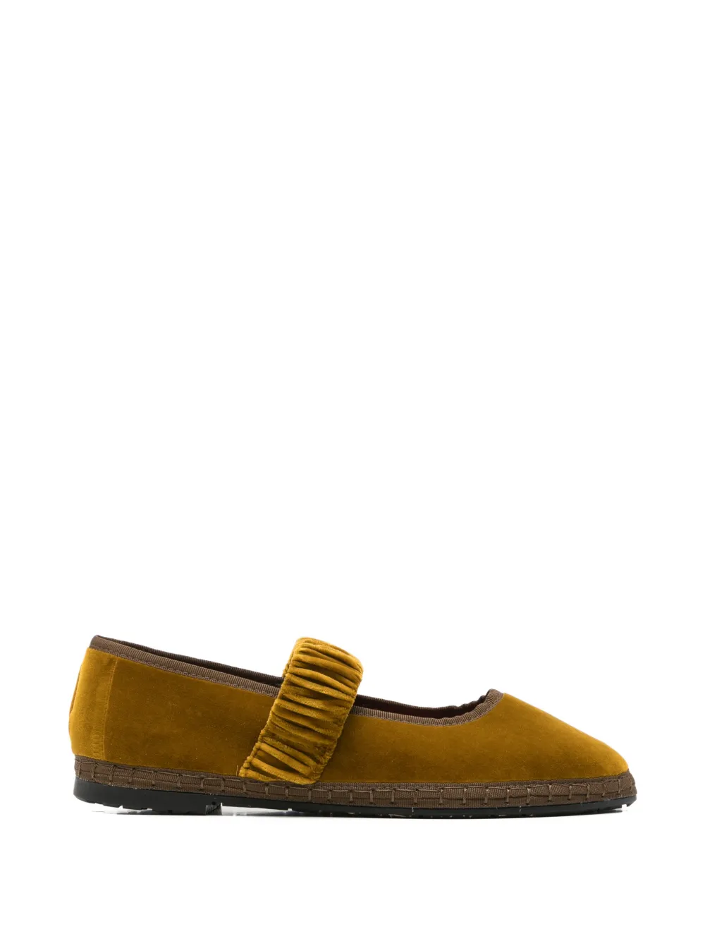 FLABELUS Mafalda velvet ballet flats - Verde