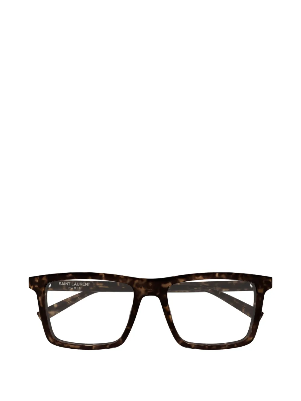Saint Laurent Eyewear rectangle-frame glasses - Marrone