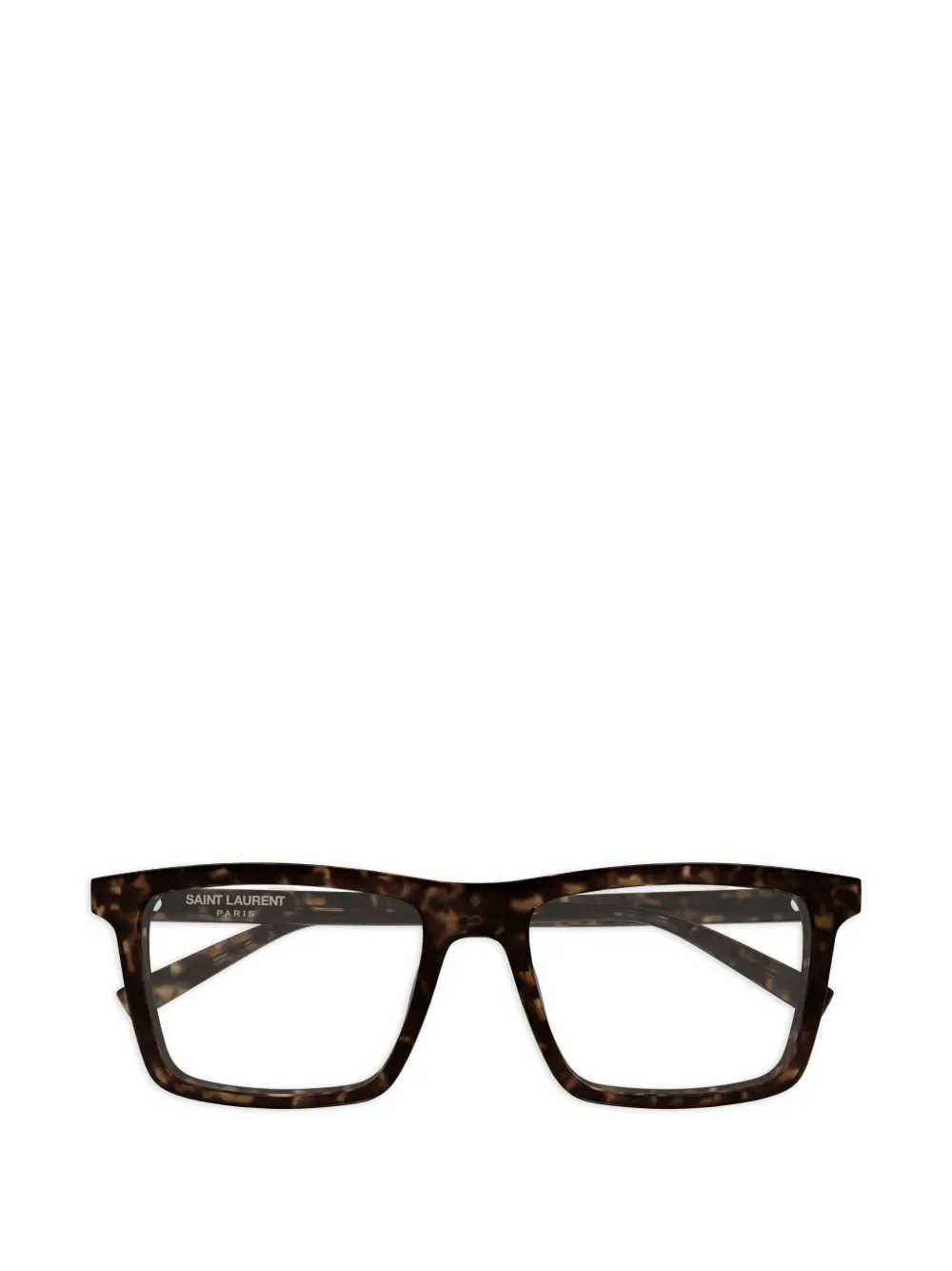 Saint Laurent Eyewear rectangle-frame glasses - Marrone