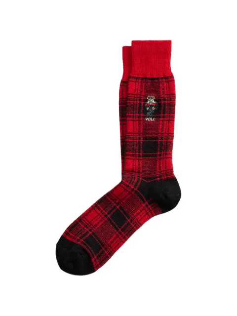 Polo Ralph Lauren calcetines Polo Bear con motivo de cuadros
