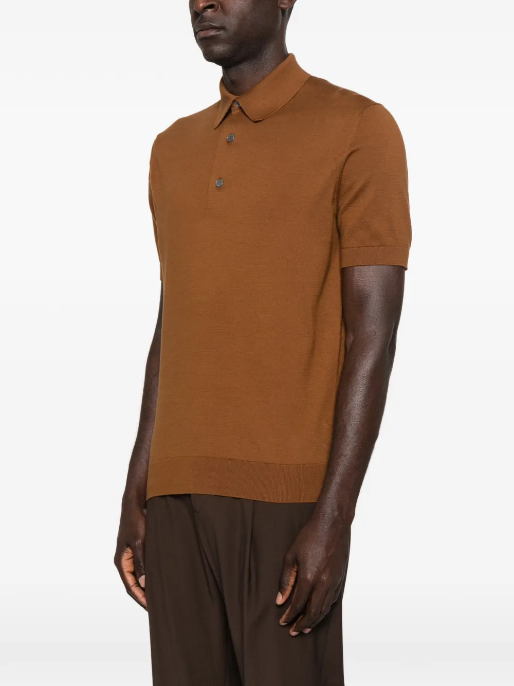 Zegna Polotrui met korte mouwen Rood