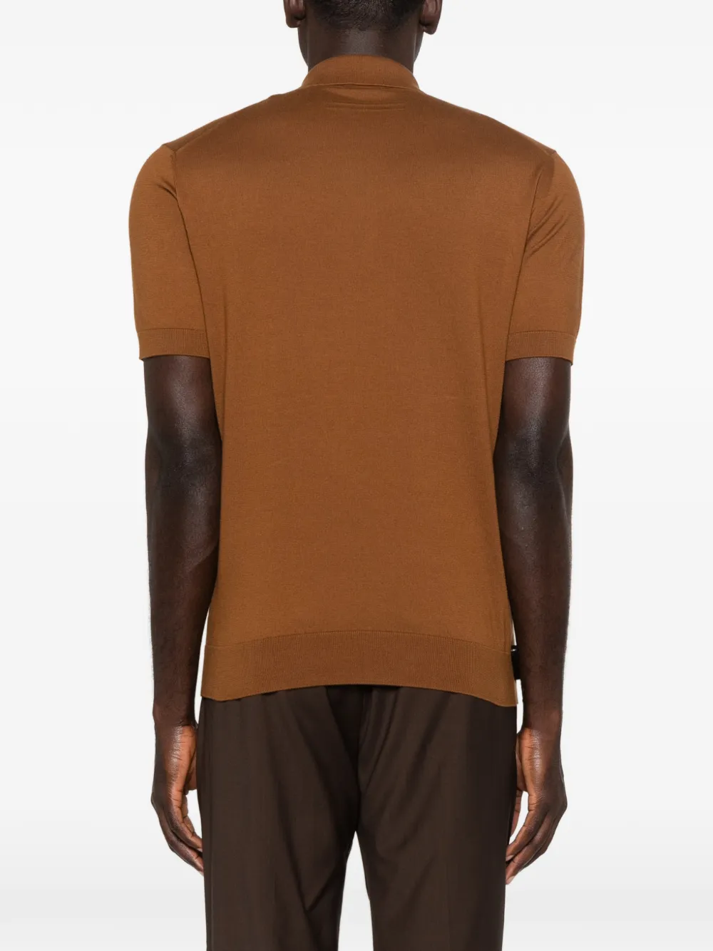 Zegna Polotrui met korte mouwen Rood