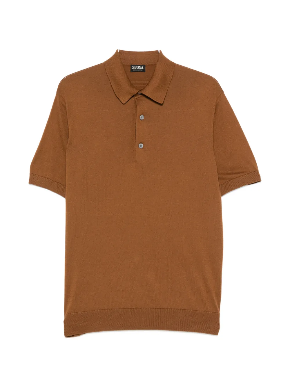 Zegna short-sleeve polo sweater - Rosso