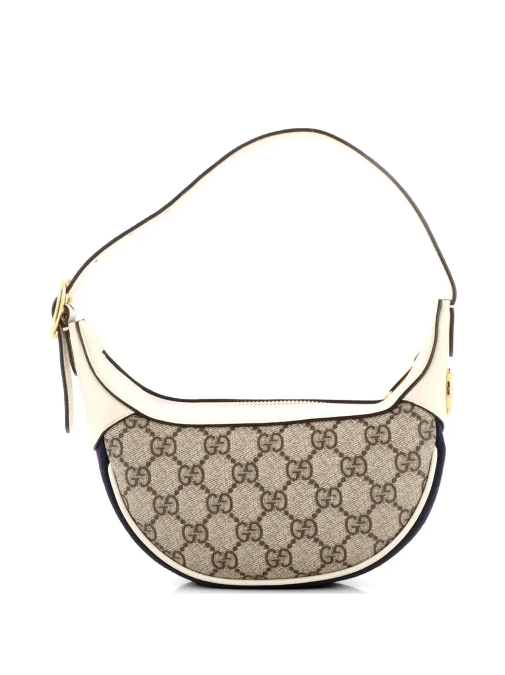Gucci Pre-Owned Ophidia Half Moon Bag GG Coated Canvas Mini hobo bag - Braun