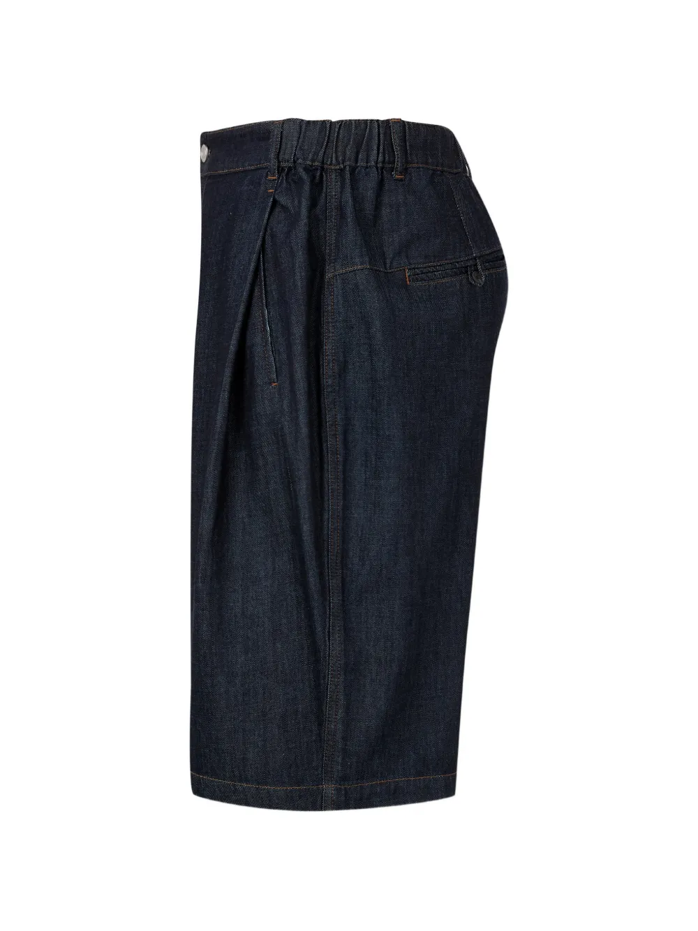 TOMBOY Denim shorts met plooien Blauw