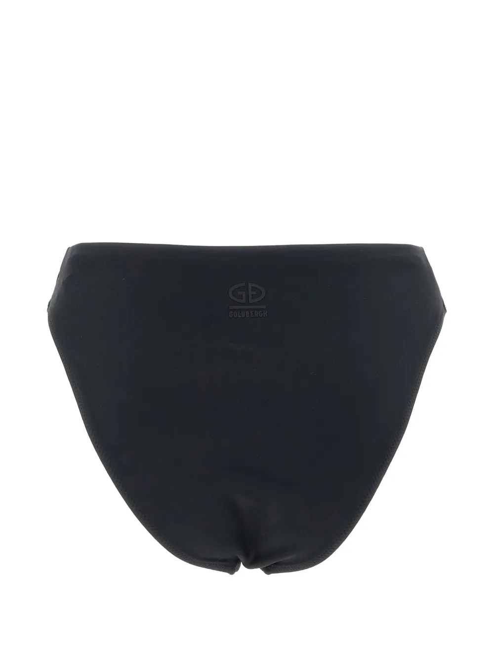 Goldbergh Reina bikinislip met bloemen-applicatie Zwart