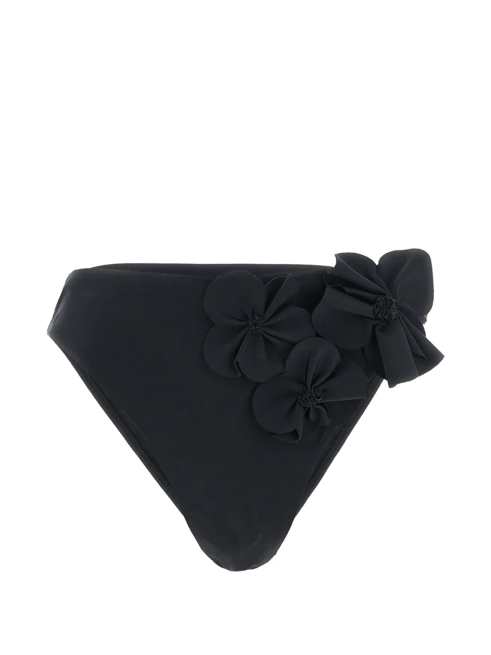 Goldbergh Reina floral-appliqué bikini bottom - Nero