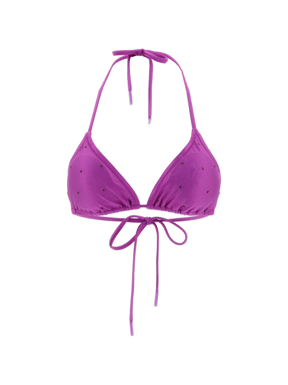 Goldbergh Velora crystal-embellished bikini top - Viola