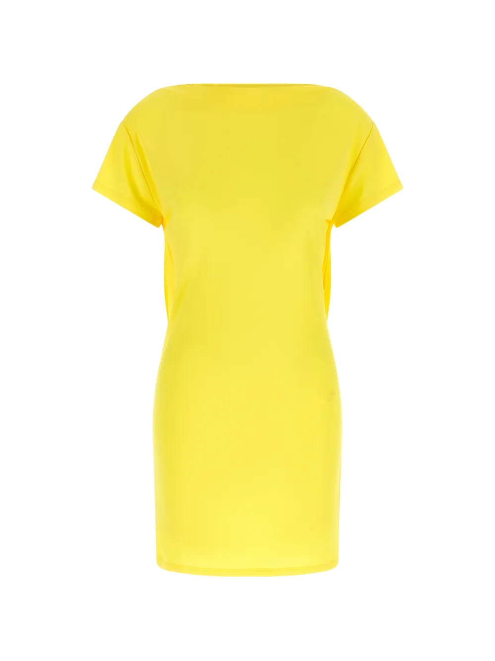Jacquemus The Mistral draped-back mini dress - Giallo