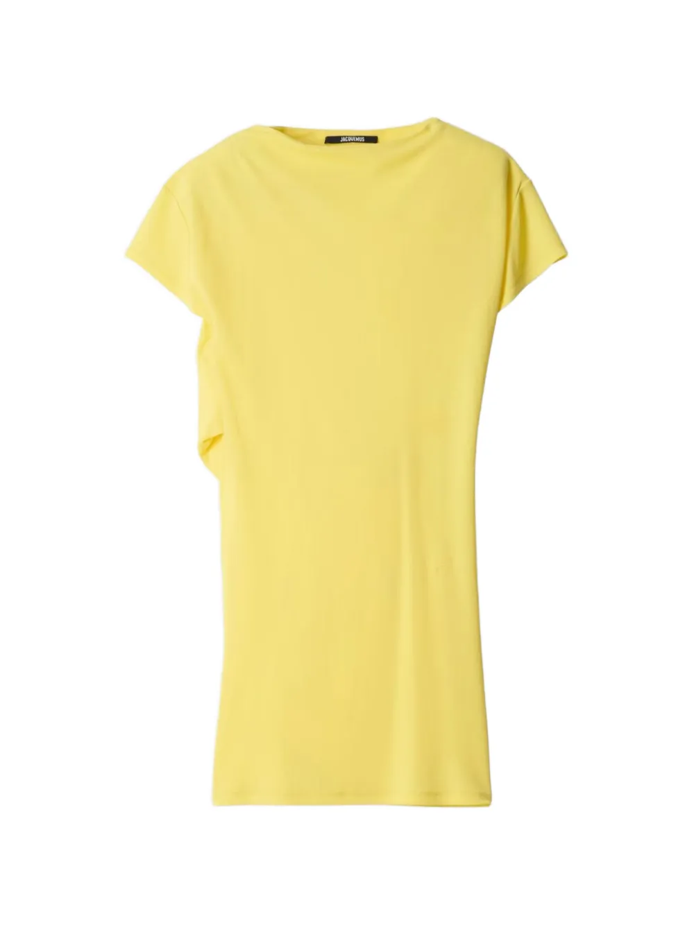 Jacquemus The Mistral draped-back mini dress - Gelb