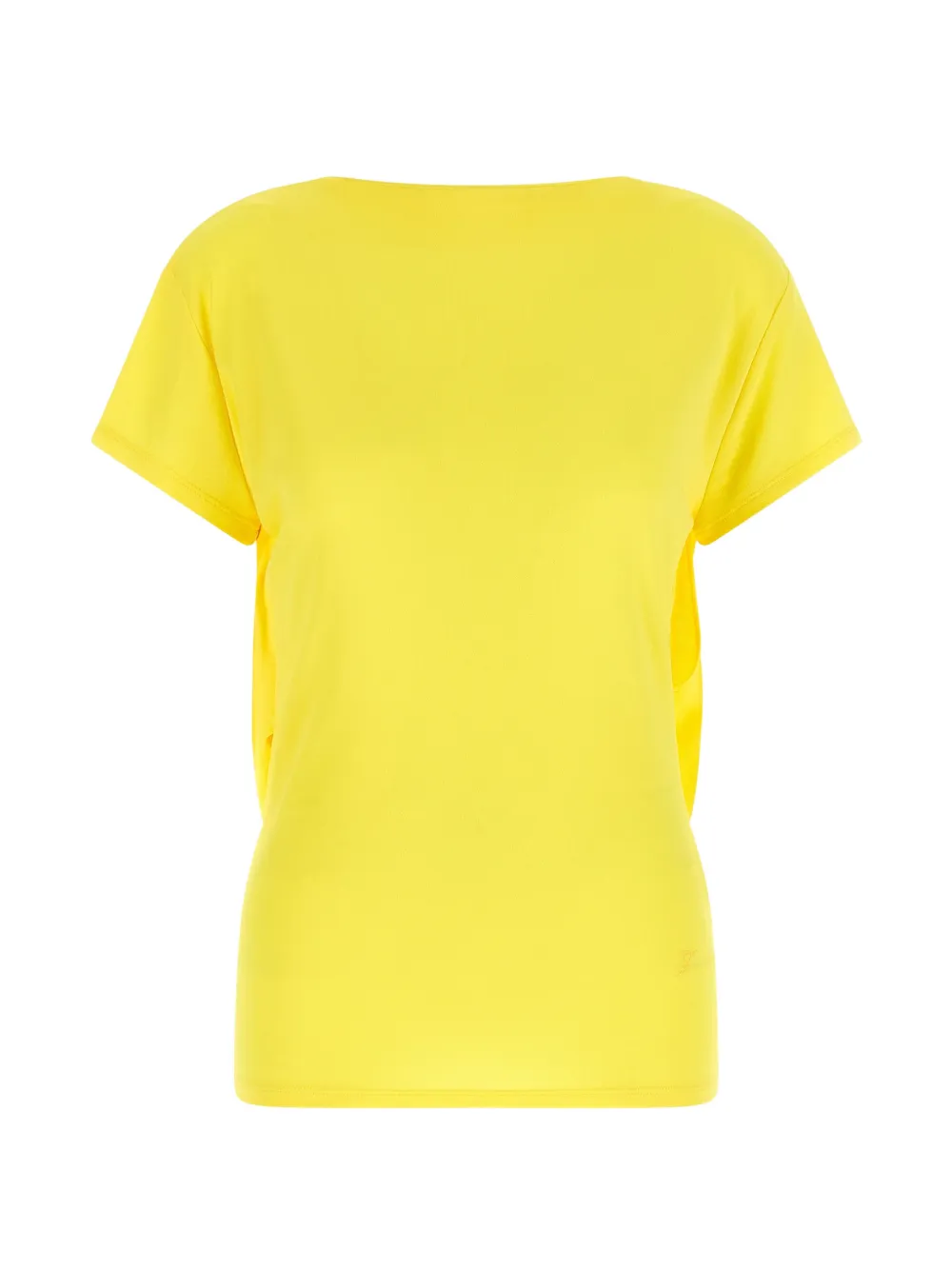Jacquemus The Mistral draped cut-out T-shirt - Giallo