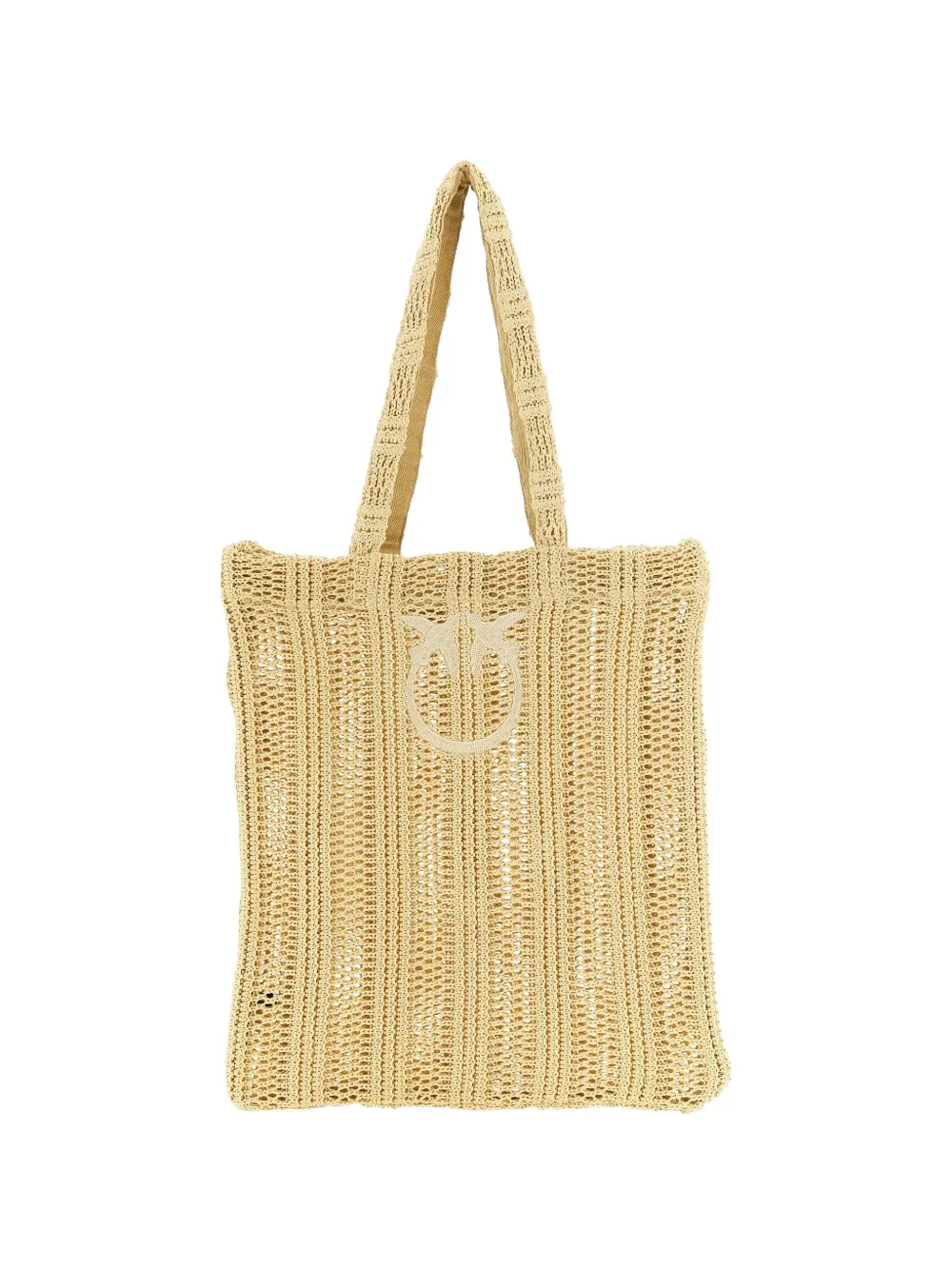 PINKO Easy Schultertasche mit Logo - Nude