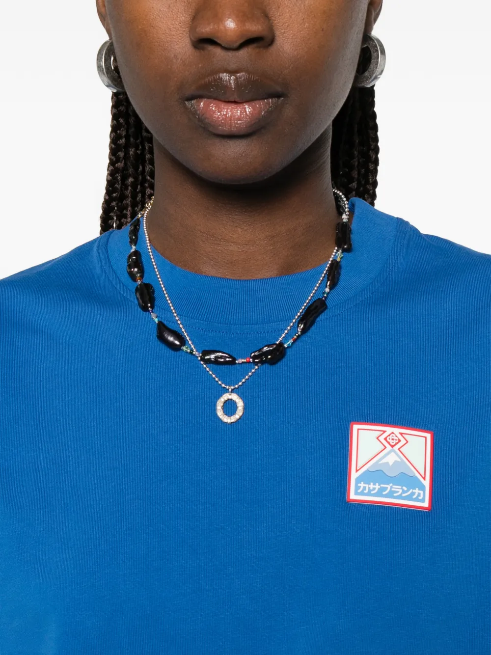 Casablanca T-shirt Blauw
