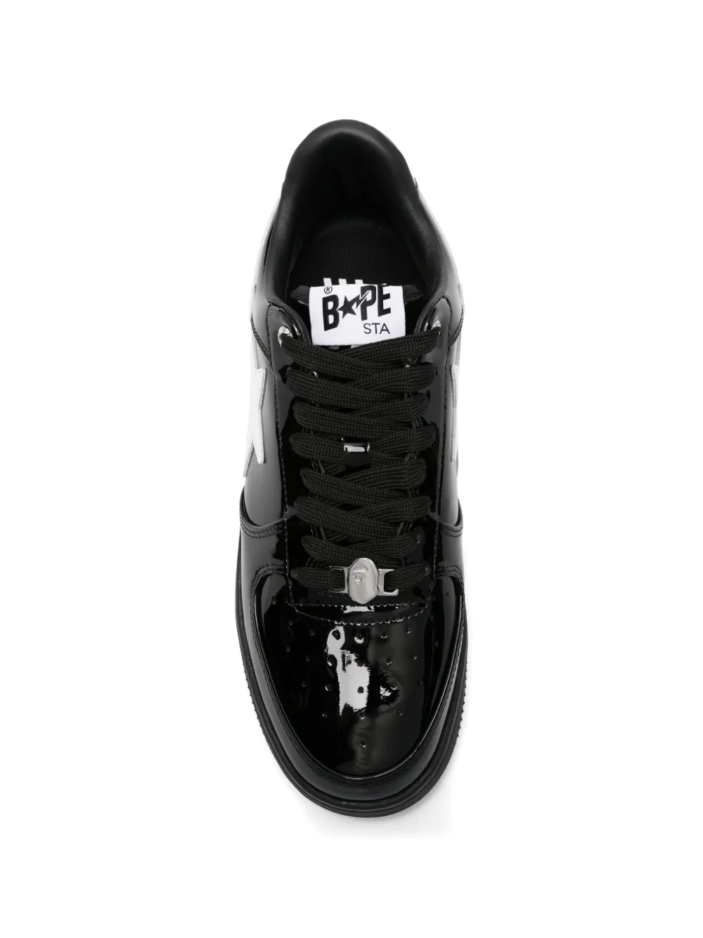 A BATHING APE Bape Sta leather sneakers Zwart