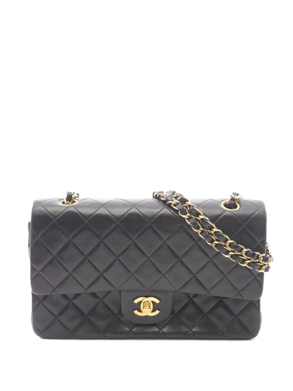 CHANEL Pre-Owned 1997-1999 Medium Classic Lambskin Double Flap shoulder bag - Nero