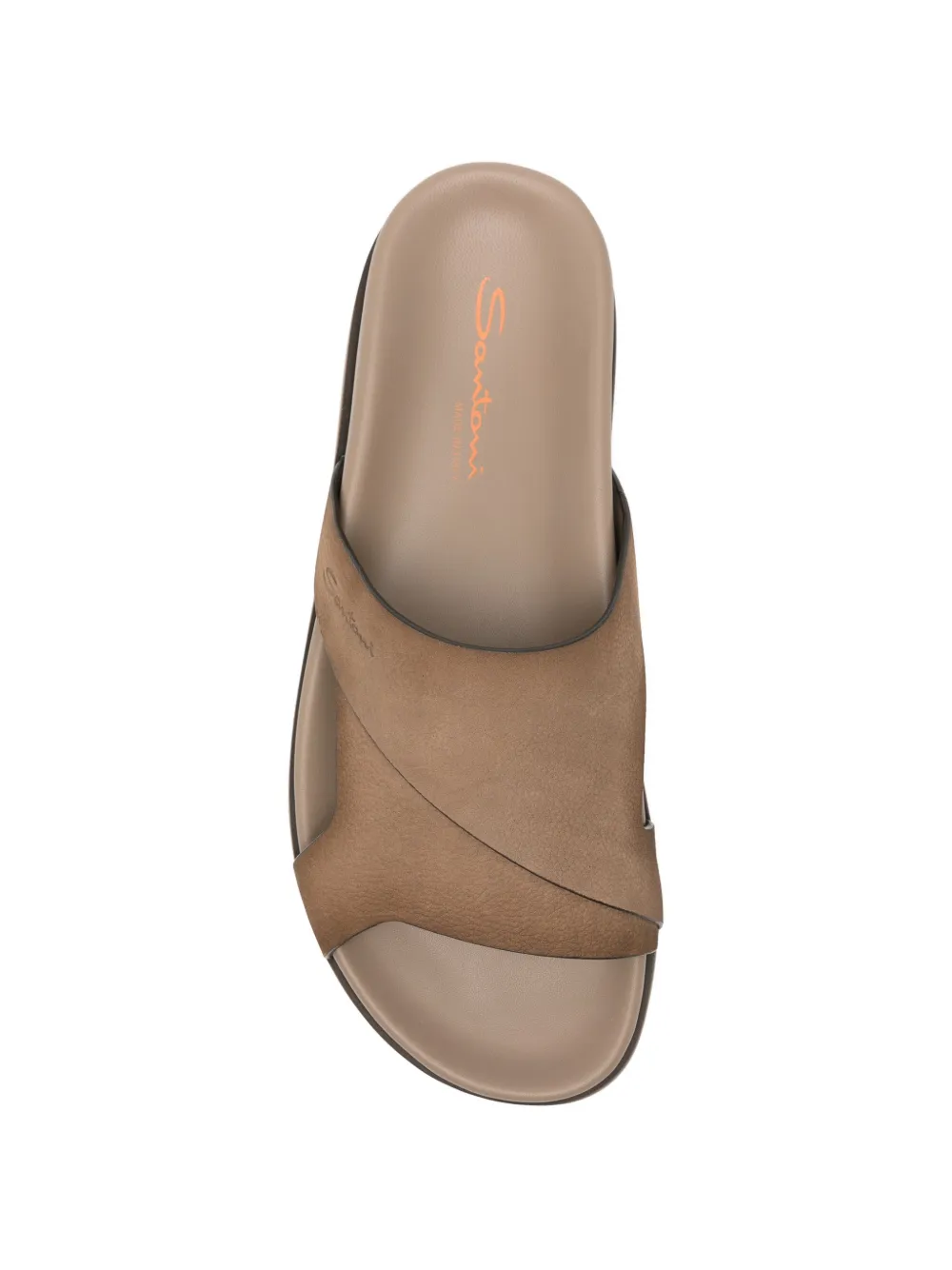 Santoni crossover-strap leather sandals Bruin