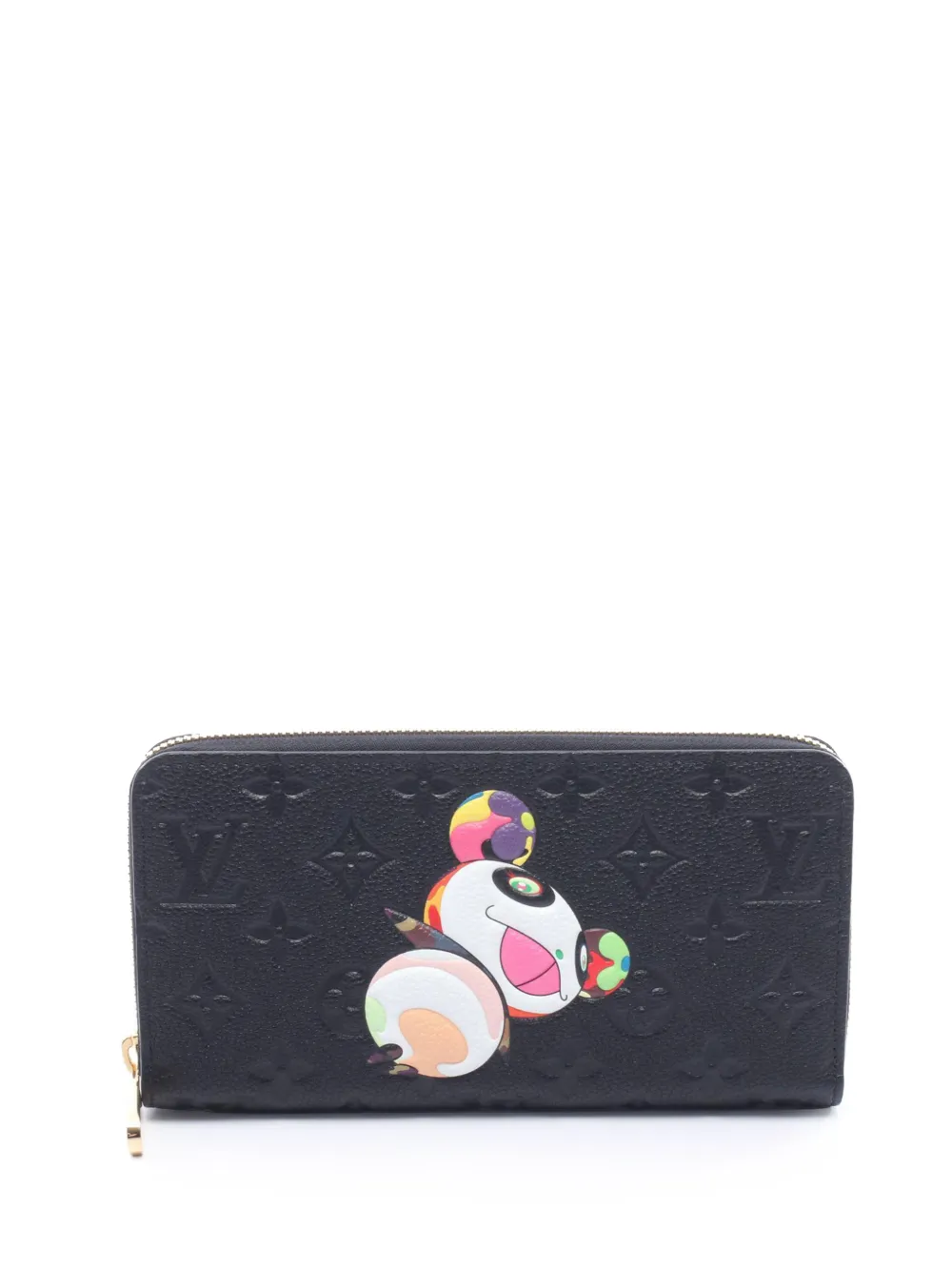 Louis Vuitton Pre-Owned 2021-2026 Takashi Murakami Monogram Empreinte Panda Wallet long wallets - Nero