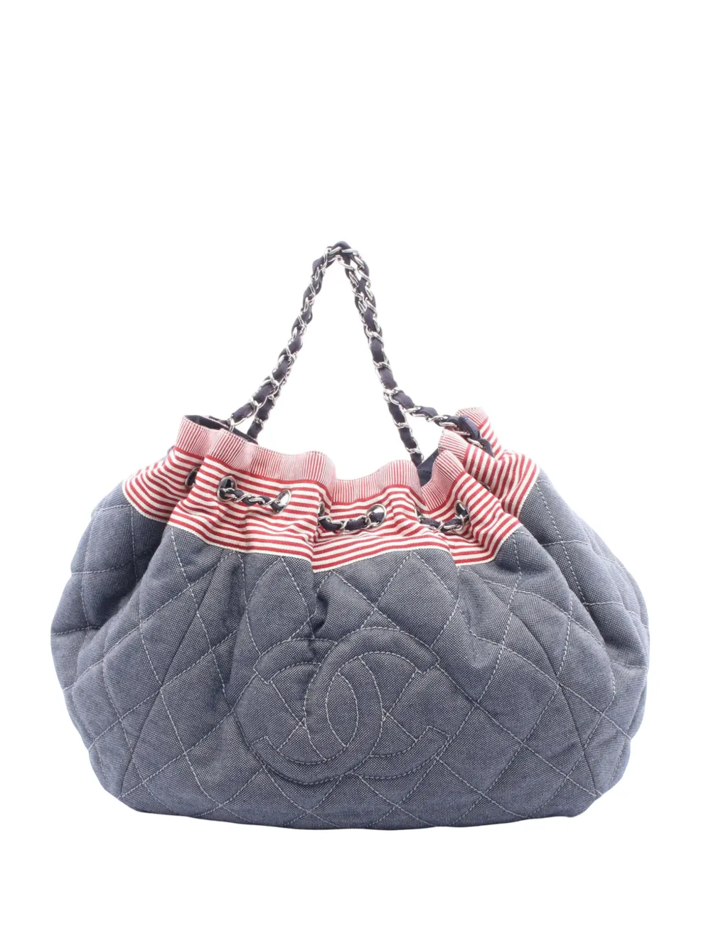 CHANEL Pre-Owned 2009-2010 Coco Cabas Spirit tote bag - Blu