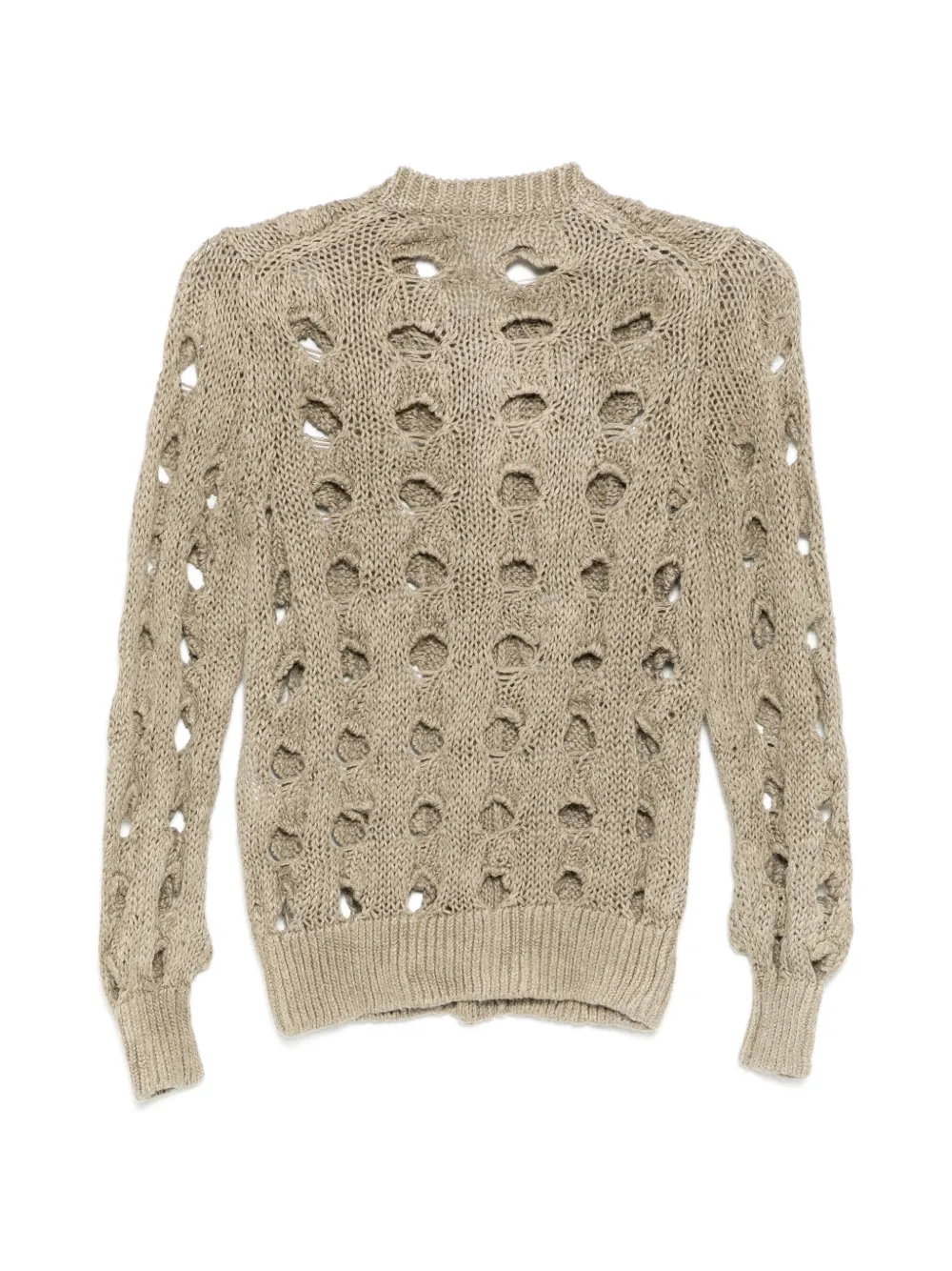 Comme Des Garçons Vest met uitgesneden details Beige